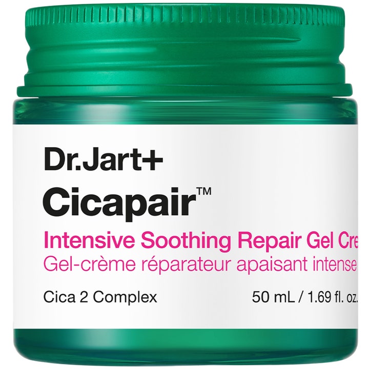Dr. Jart+ Cicapair Intensive Soothing Repair Gel Cream 50 ml beroligende ansiktskrem i grønn krukke med grønt lokk