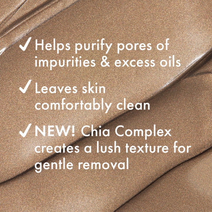 Origins Clear Improvement Rich Purifying Charcoal Mask 30 ml ansiktsmaske med rensende bronsetekstur og Chia Complex.