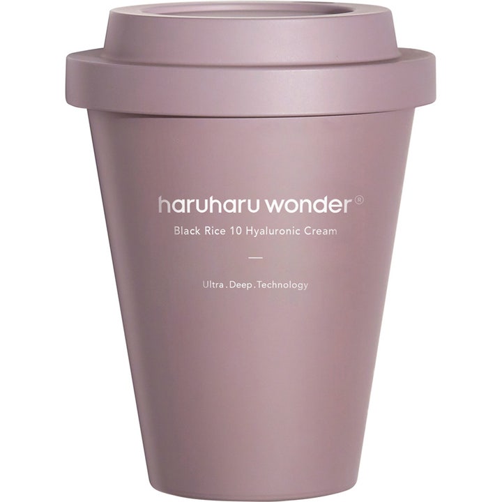 Haruharu Wonder Black Rice 10 Hyaluronic Cream 50ml fuktgivende ansiktskrem i matt lilla koppformet beholder