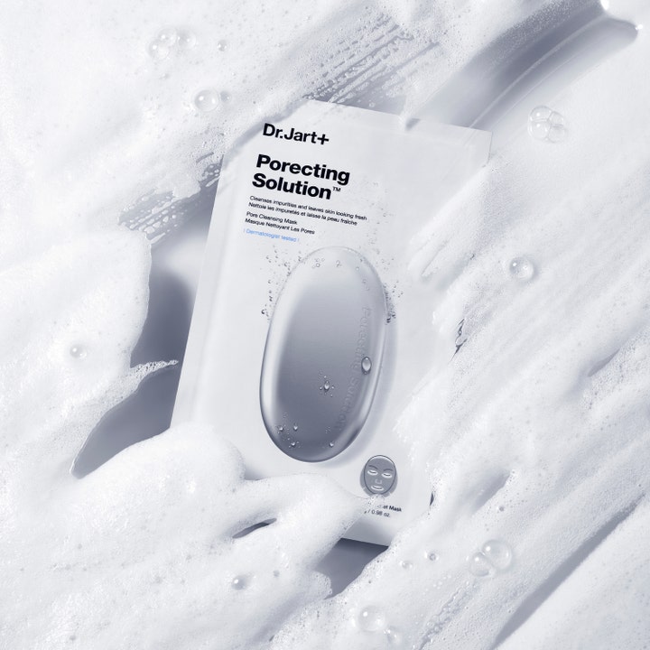 Dr.Jart+ Dermask Porecting Solution 28 g ansiktsmaske for dyprens omgitt av rensende hvitt skum