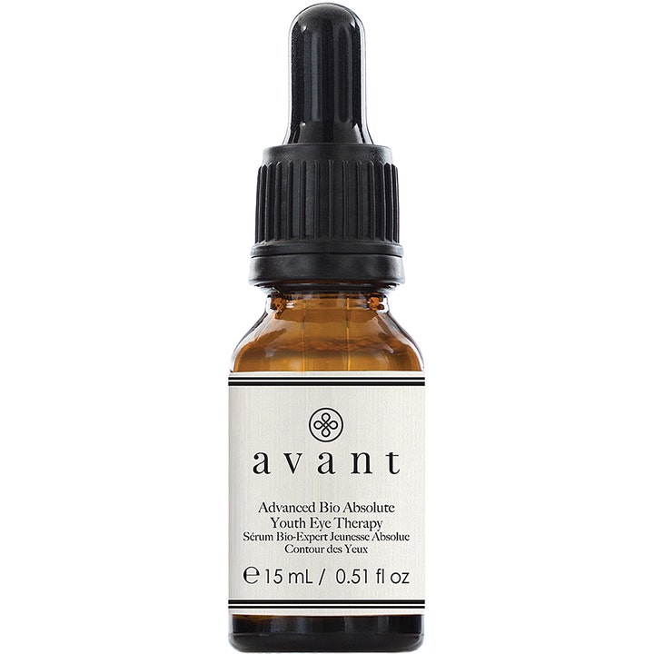 Avant Advanced Bio Absolute Youth Eye Therapy 15 ml foryngende øyeserum i brun glassflaske med sort pipette