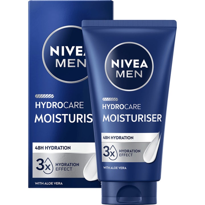 Nivea Men Protect & Care Face Cream 75ml fuktighetsgivende ansiktskrem med aloe vera i blå tube med sølvdetaljer