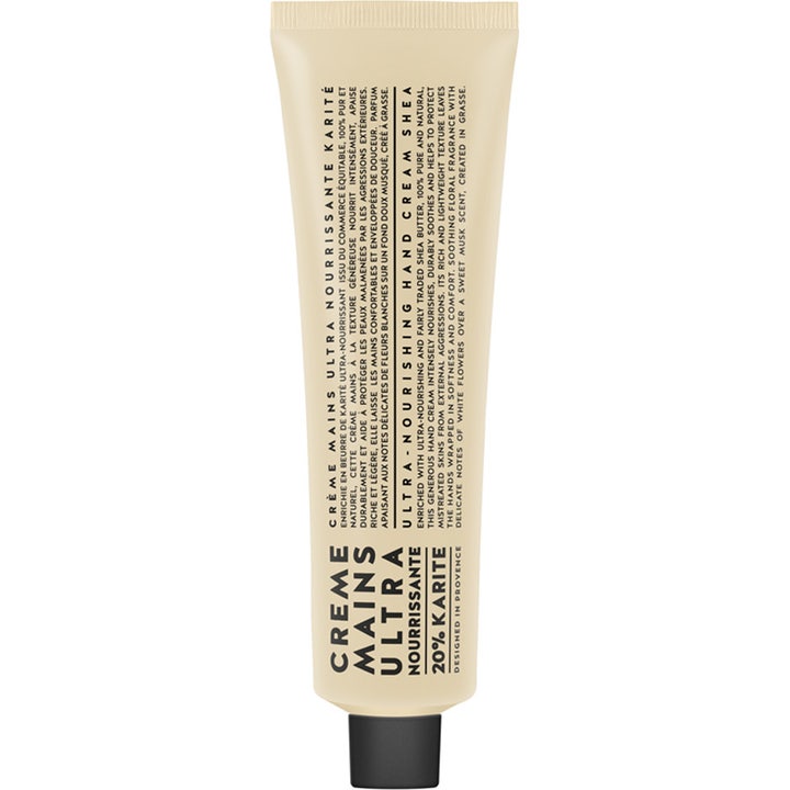 Compagnie de Provence Ultra Nourishing Hand Cream 20% Karité nærende håndkrem i beige tube med sort skrukork