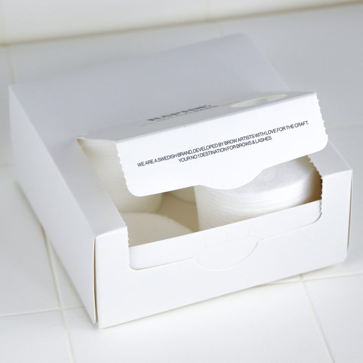 Rapide Cotton Pads 100 stk bomullspads i hvit eske som forenkler din daglige hudpleie