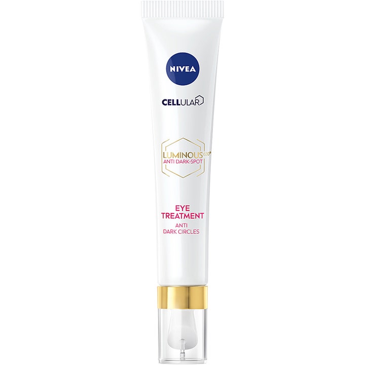 NIVEA Luminous630 Anti Dark-Spot Eye Treatment 15 ml øyekrem mot mørke ringer i hvit tube med gullkork