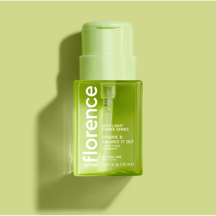 Florence by Mills Spotlight Toner Series 3 Balance It Out 185 ml balanserende alkoholfri toner i lysegrønn flaske