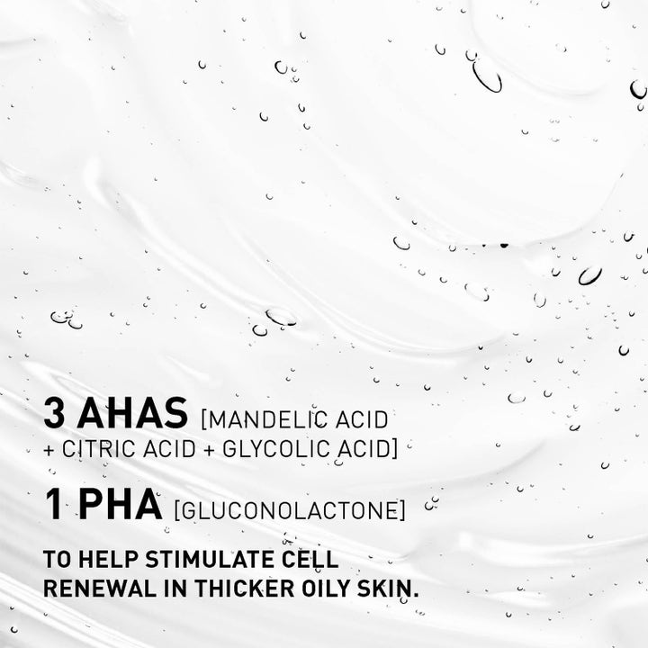 FILORGA Skin-Prep Aha Cleansing Gel 150 ml klar geltekstur med 3 AHAs og 1 PHA som stimulerer cellefornyelse.