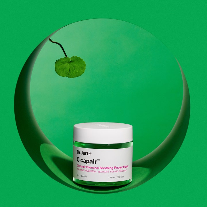 Dr.Jart+ Cicapair Sleepair Intensive Soothing Repair Mask 75 ml beroligende nattmaske i grønn krukke