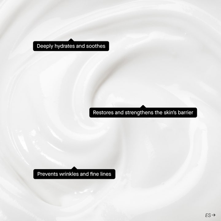 Niche Beauty Lab Transparent Lab Barrier Restoring Hydrating Cream 50 ml hvit ansiktskrem som styrker hudbarrieren.