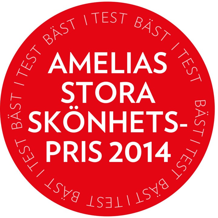 Collistar Anti-Age Talasso Scrub 700 g eksfolierende kroppsskrubb med rød Amelias Stora Skönhetspris 2014-logo