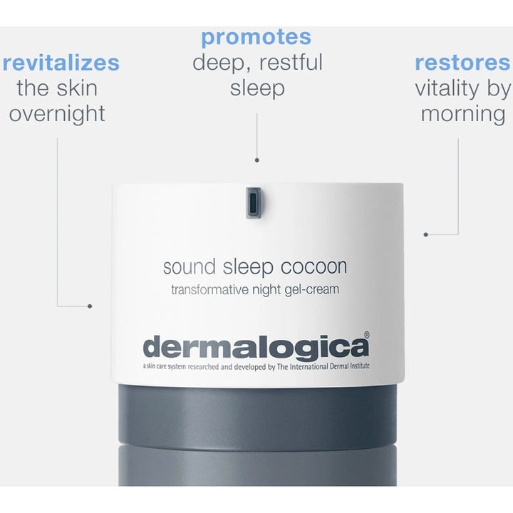 Dermalogica Sound Sleep Cocoon Duo nattkrem i hvit pumpeflaske som revitaliserer og gir huden ny glød over natten.