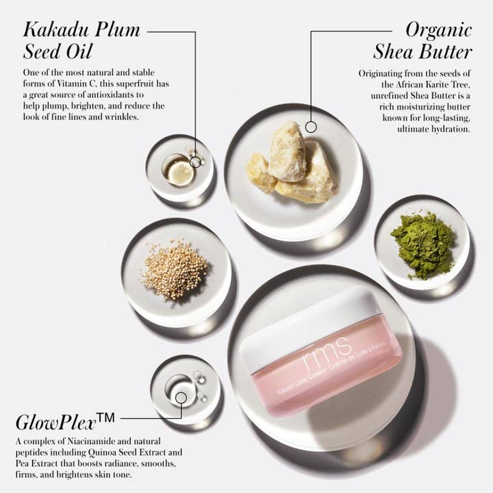 RMS Beauty Kakadu Luxe Cream 50 ml fuktighetsgivende ansiktskrem med sheasmør og kakaduplommeolje som gir glød