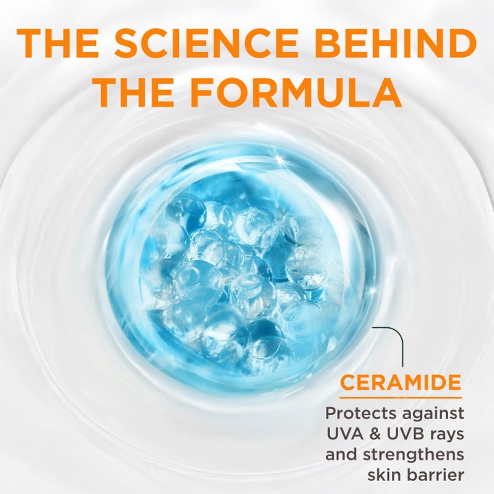 Garnier Sensitive Advanced 175 ml solkrem viser ceramider som styrker hudbarrieren og beskytter mot UVA og UVB.