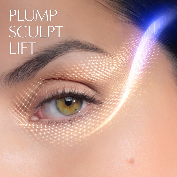 Estée Lauder Advanced Night Repair Eye Lift + Sculpt 15 ml øyeserum gir løft med tekst PLUMP SCULPT LIFT