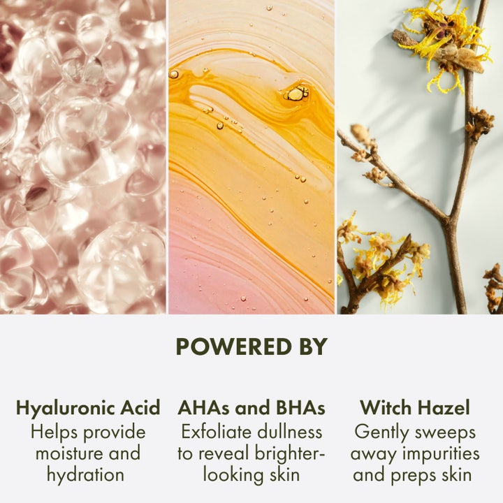 Origins Checks and Balances Daily Exfoliating Toner 150 ml toner med hyaluronsyre AHA BHA og trollhassel for glød