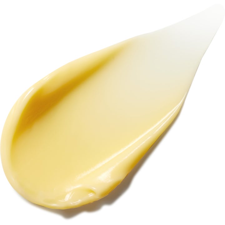 Medicube Deep Vita C Capsule Cream 55 g ansiktskrem med vitamin C har en glatt og lysegul kremet tekstur.