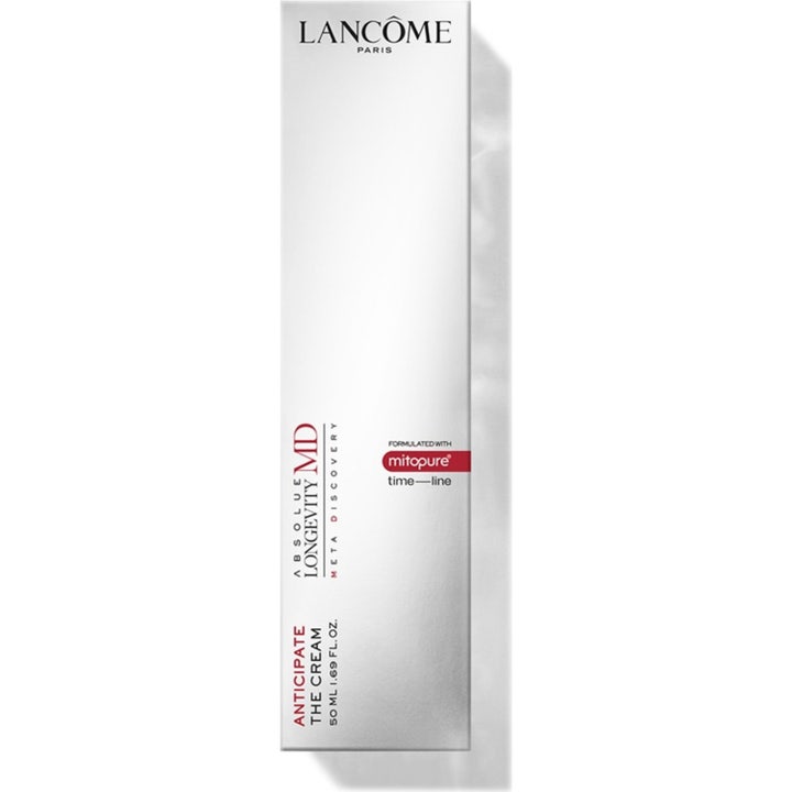 Lancôme Absolue Longevity MD Anticipate The Cream 50 ml dagkrem i hvit og sølvfarget ytteremballasje med Mitopure