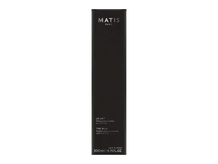 Matis The Milk with Caviar 200 ml ansiktsrens og sminkefjerner i en elegant sort ytteremballasje