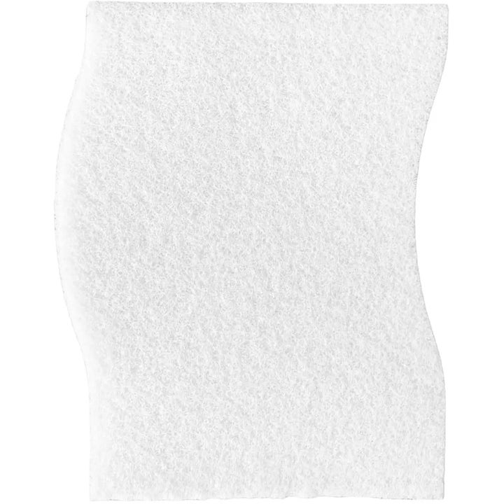 Topz Premium The Masking Pad 80 stk hudpleie hvit tynn teksturert bomullspad med bølgede kanter.