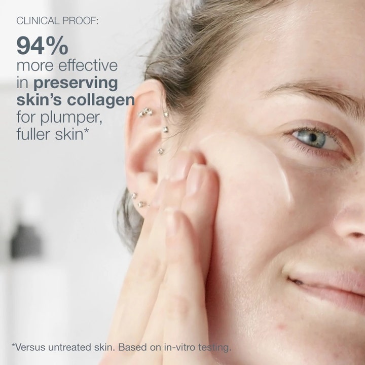 Dermalogica Pro-Collagen Banking Serum 30 ml ansiktsserum påføres huden for 94 prosent mer effektiv kollagenbevaring.