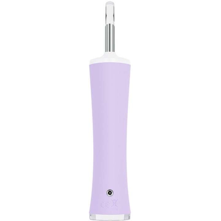 FOREO ESPADA 2 plus Lavender 1 stk mot kviser viser baksiden av den lilla beauty tech-enheten.