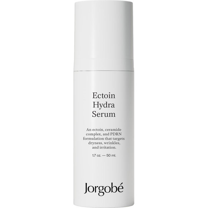 Jorgobé Ectoin Hydra Serum 50 ml fuktighetsgivende serum som motvirker rynker i en hvit minimalistisk flaske