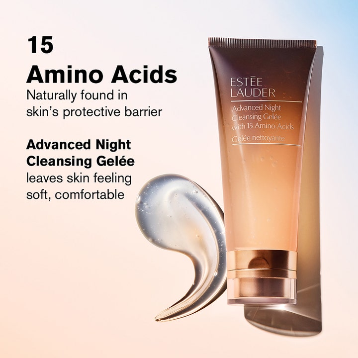Estée Lauder Advanced Night Cleansing Gelée 100 ml mykgjørende ansiktsrens i brun tube med gjennomsiktig gelé
