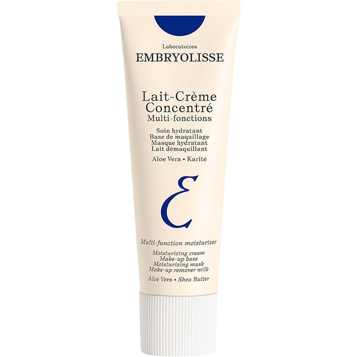 Embryolisse Lait-Crème Concentré fuktighetsgivende ansiktskrem i beige tube med blå detaljer og hvit kork