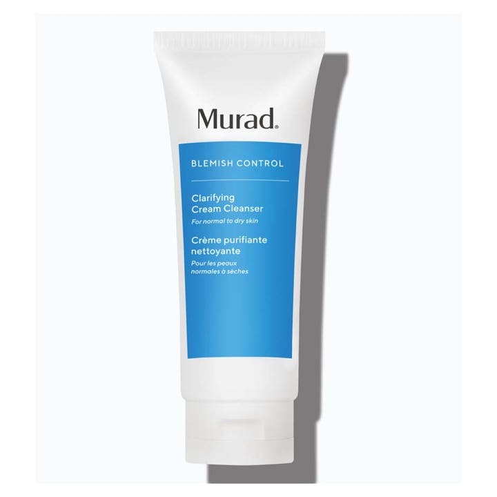 Murad Clarifying Cream Cleanser 200ml rensende ansiktsvask mot urenheter i hvit tube med blått design.