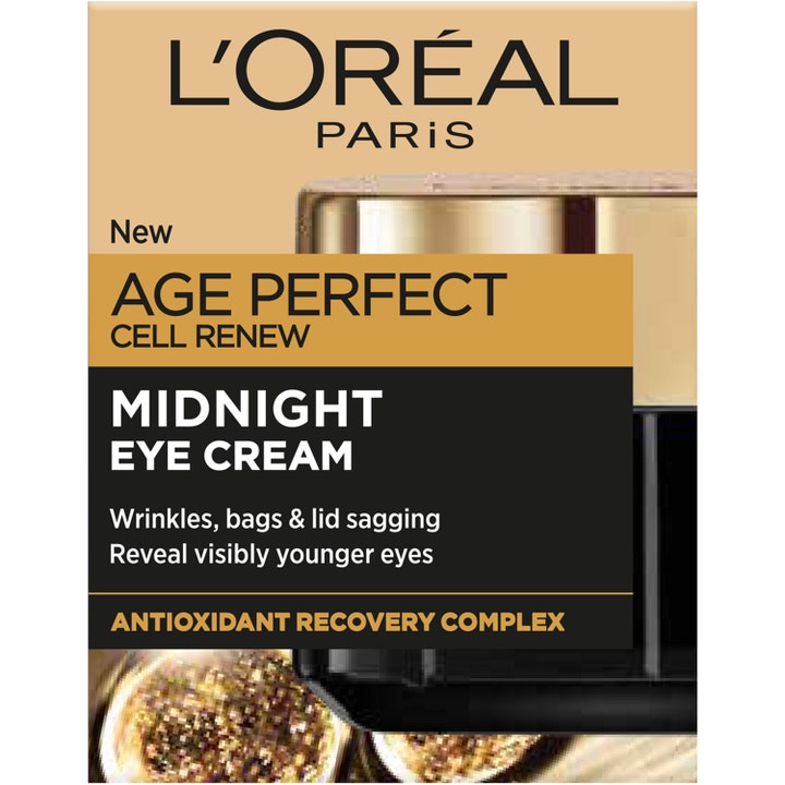 L'Oréal Paris Age Perfect Cell Renewal Midnight øyekrem 15 ml i krukke mot rynker og poser under øynene