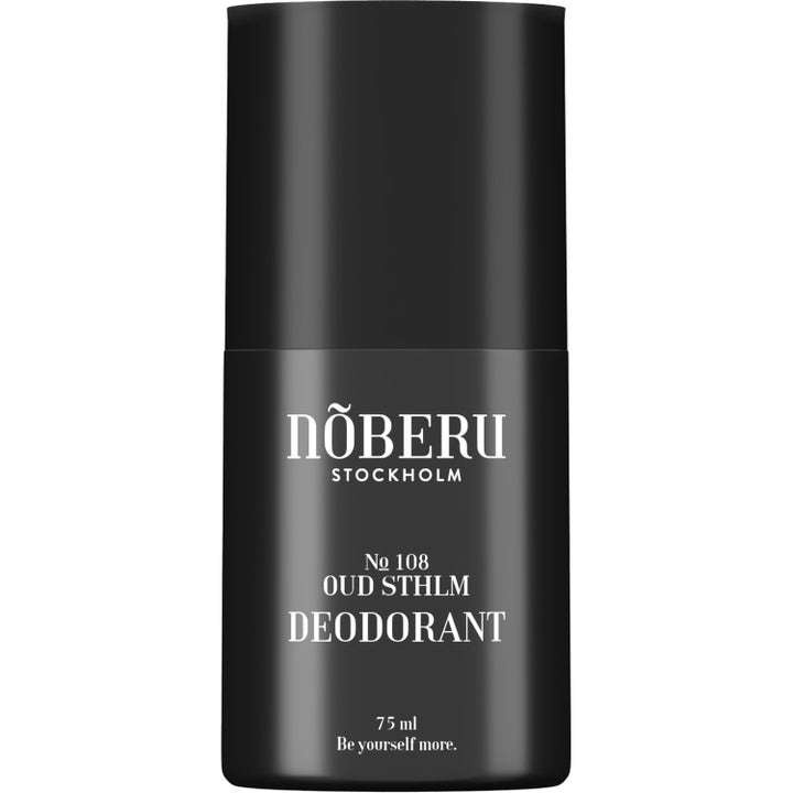 Nõberu Oud Sthlm 75 ml deodorant som gir friskhet i en stilren matt sort sylindrisk beholder