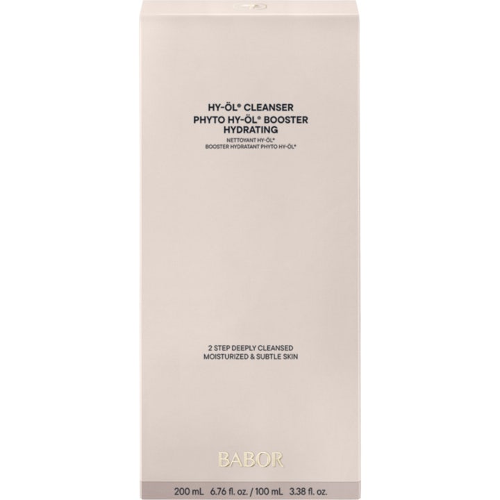 Babor HY-ÖL & Phyto Booster Hydrating Set 300 ml fuktighetsgivende ansiktsrens i lys beige gaveeske