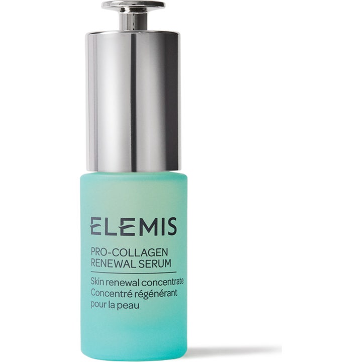 Elemis Pro-Collagen Renewal Serum 15 ml fornyende ansiktsserum i lyseblå frostet glassflaske med sølvkork
