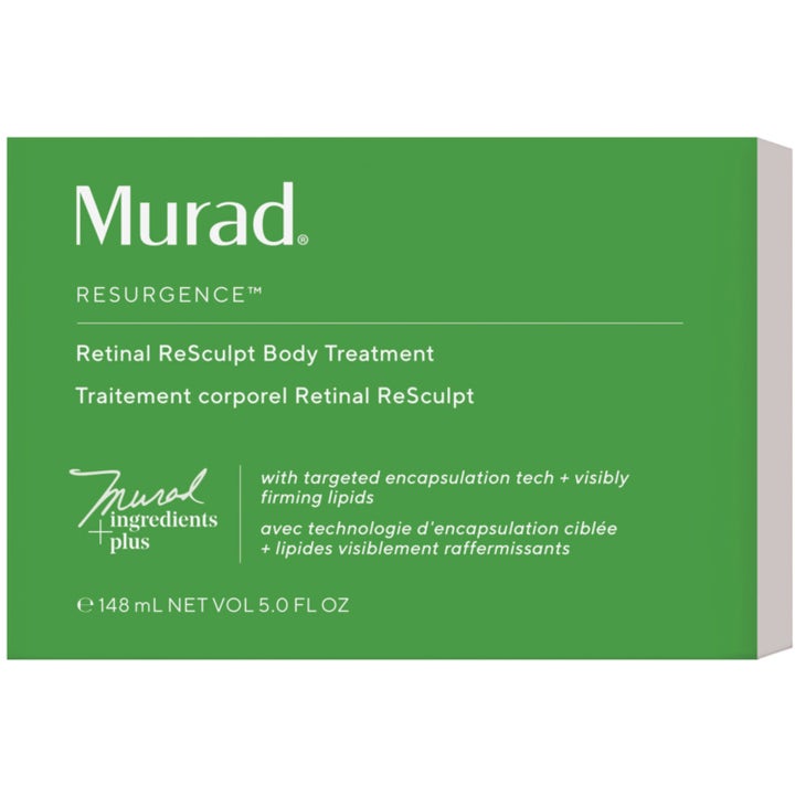 Murad Retinal ReSculpt Body Treatment 148 ml oppstrammende kroppskrem i grønn eske med hvit tekst
