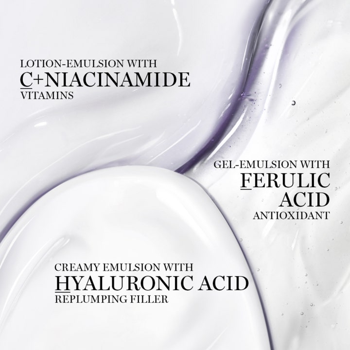 Lancôme Rénergie H.C.F. Triple Serum 50 ml ansiktsserum med tre teksturer av hyaluronsyre, niacinamid og ferulinsyre.