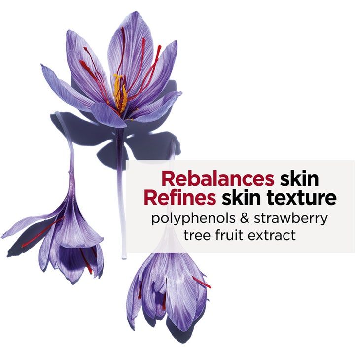Clarins Hydra-Essentiel Cream-Mask 75 ml ansiktsmaske med lilla blomster som balanserer og forfiner hudens tekstur.