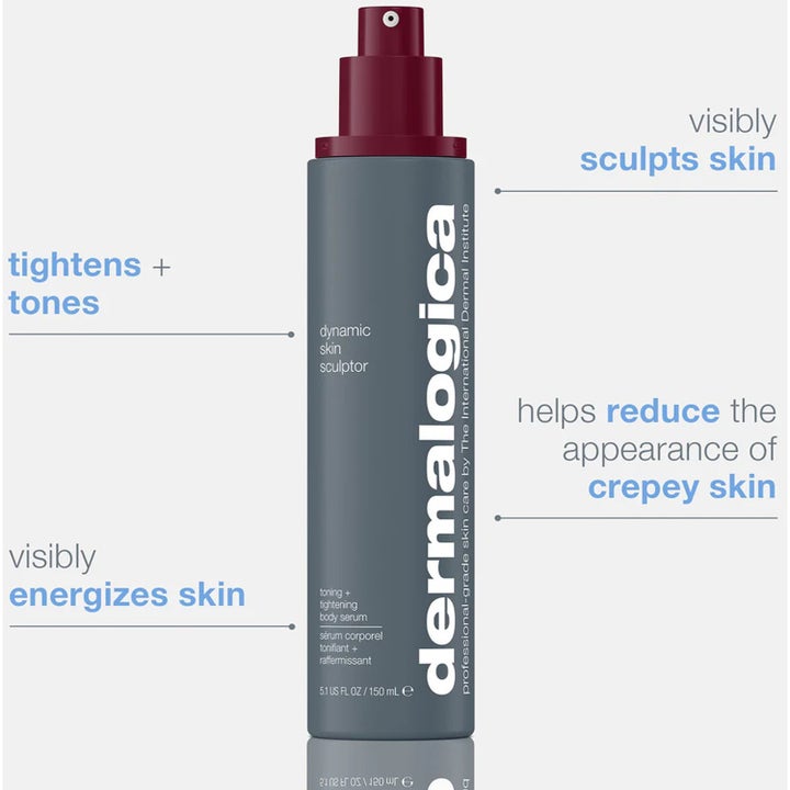 Dermalogica Dynamic Skin Sculptor 150 ml oppstrammende kroppsserum i grå flaske som gir huden ny energi
