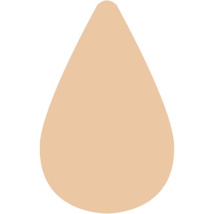 Starskin Stocking Spray Color 20 100 ml brun uten sol for kropp viser en lys beige fargetone i form av en dråpe