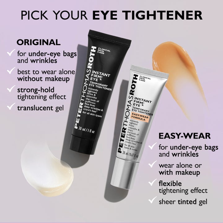 Peter Thomas Roth Instant FIRMx Eye 20 ml øyekrem sammenlignet med originalen og farget tekstur