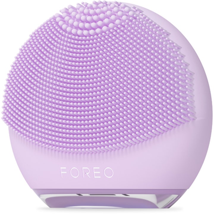 FOREO LUNA 4 go Lavender 1 stk dyprensende ansiktsbørste i lavendelfarget silikon med myke nupper