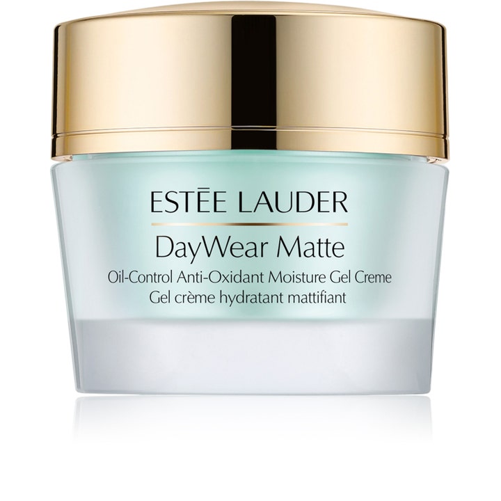 Estée Lauder DayWear Matte 50 ml mattende ansiktskrem i lysegrønn nyanse i frostet glasskrukke med gullokk