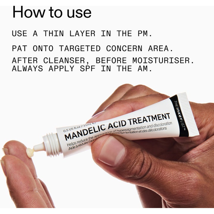 The INKEY List Mandelic Acid Treatment 15 ml serum påføres fra tube mot hyperpigmentering og kviser
