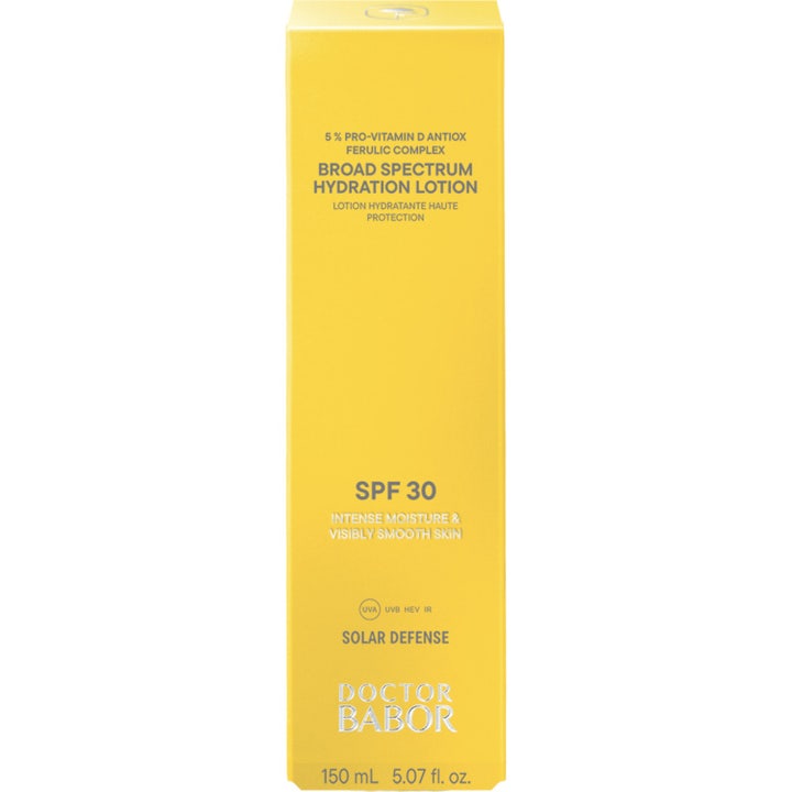 Babor DOC Broad Spectrum Hydration Lotion 150 ml fuktighetskrem i gul eske med SPF 30 og ferulsyre