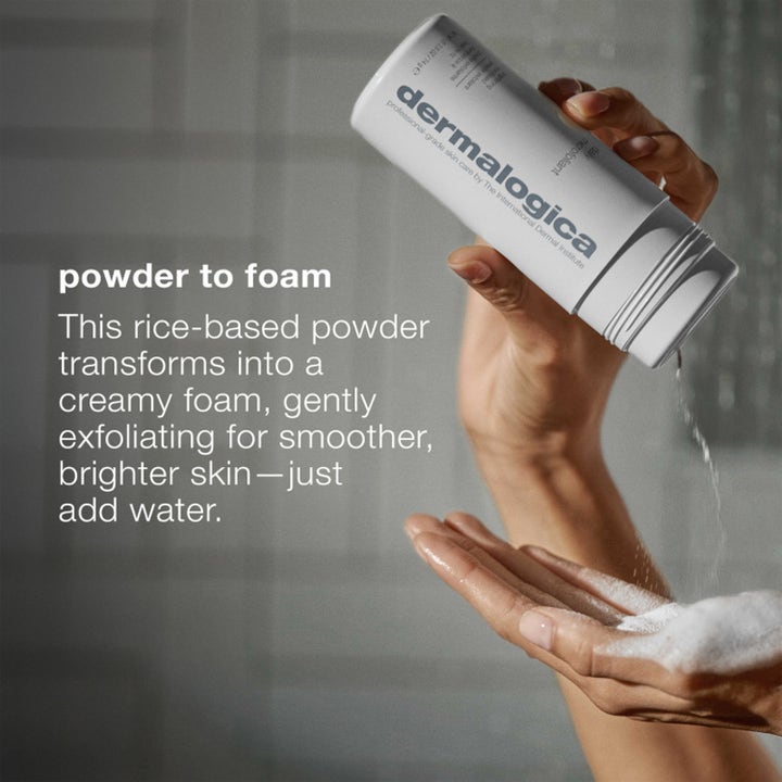 Dermalogica Daily Milkfoliant 74 g eksfolierende peeling der risbasert pulver forvandles til et mykt skum