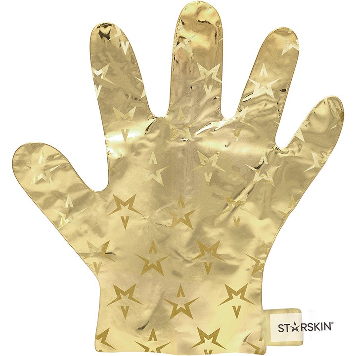 Starskin The Gold Mask Hand 16 g revitaliserende håndmaske i skinnende gullfolie med dekorative stjerner