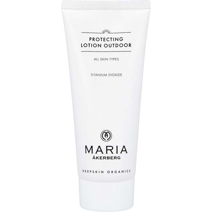 Maria Åkerberg Protecting Lotion Outdoor 100 ml beskyttende fuktighetskrem i hvit tube med sort tekst