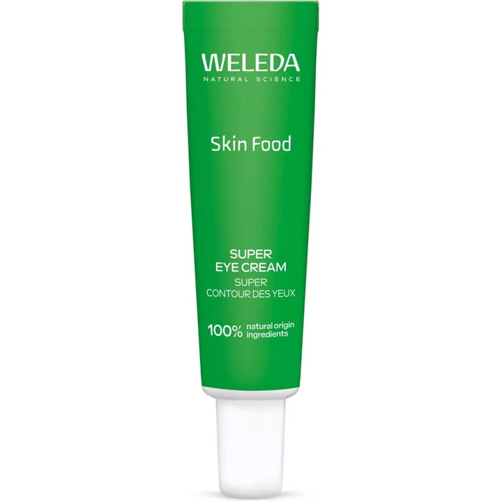 Weleda Skin Food Super Eye Cream 30 ml fuktighetsgivende øyekrem i grønn tube med hvit kork