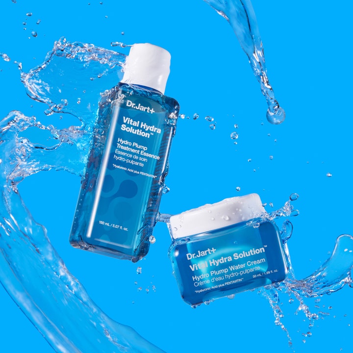 Dr.Jart+ Vital Hydra Solution Hydro Plump Water Cream 50 ml fuktighetskrem i blå krukke med vannsprut