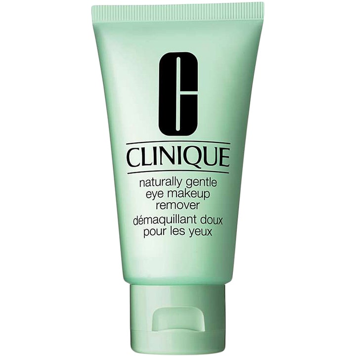 Clinique Naturally Gentle Eye Makeup Remover 75ml skånsom øyesminkefjerner i lysegrønn tube med sort logo