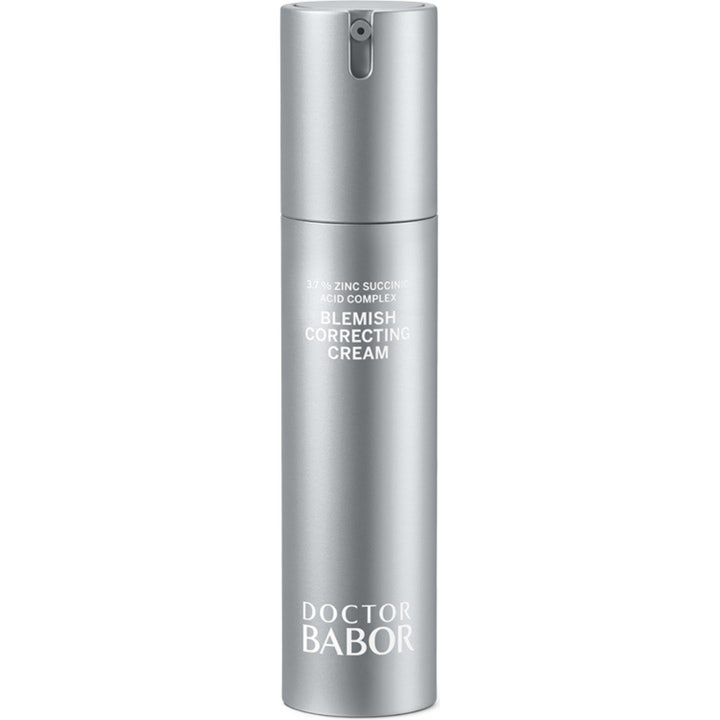 Doctor Babor Blemish Correcting Cream ansiktskrem med sink som motvirker kviser i en matt sølvfarget pumpeflaske
